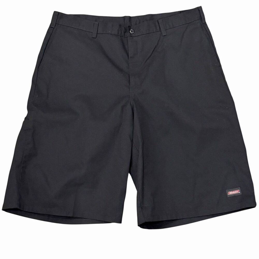 Dickies Men's Black Shorts Loose Fit Multi Pocket Waist 40” Inseam 13"